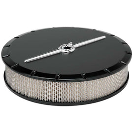 BILLET SPECIALTIES 15824 14in Air Cleaner Strmlne Black