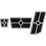 BILLET SPECIALTIES 198625 Universal Pedal Kits Grooved Black
