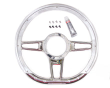Load image into Gallery viewer, BILLET SPECIALTIES 29409 Steering Wheel Formula D-Shaped 14in Polished