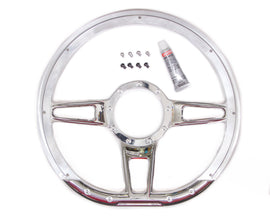 BILLET SPECIALTIES 29409 Steering Wheel Formula D-Shaped 14in Polished