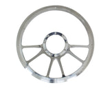 BILLET SPECIALTIES 30971 14in Edge Steering Wheel Half Wrap