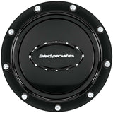 BILLET SPECIALTIES 32719 Horn Button Riveted Black Anodized