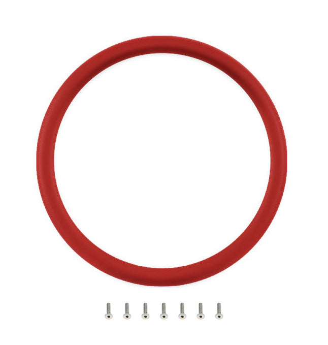 BILLET SPECIALTIES 33005 Half Wrap Ring 15.5in Red Leather