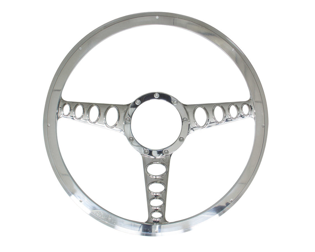 BILLET SPECIALTIES 34445 Half Wrap Billet Steerng Wheel 15.5in Outlaw