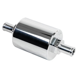BILLET SPECIALTIES 42130 In Line Fuel Filter 3/8 in Barbed Polished