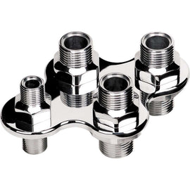 BILLET SPECIALTIES 66920 A/C & Heater Hose Bulkhead 4-Port