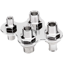 Load image into Gallery viewer, BILLET SPECIALTIES 66925 A/C &amp; Heat Bulkhead Push-On 4 Port