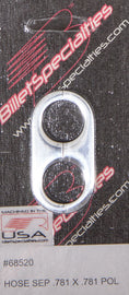 BILLET SPECIALTIES 68520 Hose Separator .781x.781 -Polished