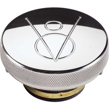 Load image into Gallery viewer, BILLET SPECIALTIES 75420 Polished Radiator Cap V8 Logo 16lb.