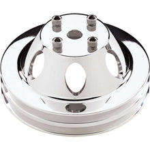 Load image into Gallery viewer, BILLET SPECIALTIES 78120 SBC/BBC 2 GRV WP Pulley For LWP Polished