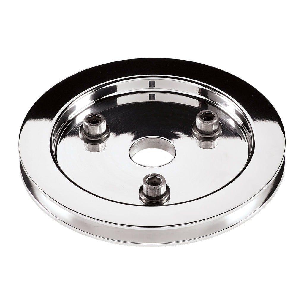 BILLET SPECIALTIES 79210 BBC 1 GRV Crank Pulley LWP Polished
