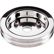 Load image into Gallery viewer, BILLET SPECIALTIES 81220 Polished SBC 2 Groove Lower Pulley
