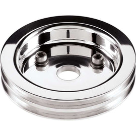 BILLET SPECIALTIES 81220 Polished SBC 2 Groove Lower Pulley