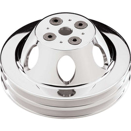 BILLET SPECIALTIES 82220 Polished BBC 2 Groove Upper Pulley