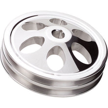 Load image into Gallery viewer, BILLET SPECIALTIES 86220 Power Steering Pulley 2 Groove Keyway 66-76 GM