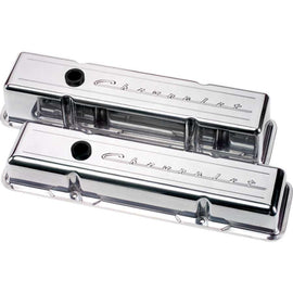 BILLET SPECIALTIES 95123 SBC Script Short Valve Cover