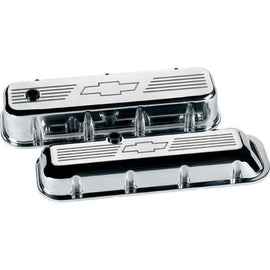 BILLET SPECIALTIES 96121 BBC Valve Covers Bowtie Logo Tall