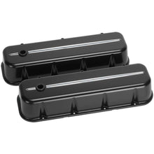 Load image into Gallery viewer, BILLET SPECIALTIES 96124 BBC Tall Valve Covers Black