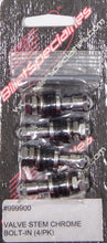 Load image into Gallery viewer, BILLET SPECIALTIES 999900 Valve Stem Chrome Bolt- In 4-PK