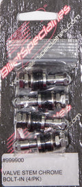 BILLET SPECIALTIES 999900 Valve Stem Chrome Bolt- In 4-PK