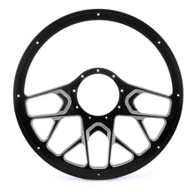 Load image into Gallery viewer, BILLET SPECIALTIES BC30107 Steering Wheel 1/2 Wrap 14in Redline Black