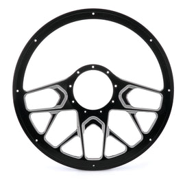 BILLET SPECIALTIES BC30107 Steering Wheel 1/2 Wrap 14in Redline Black