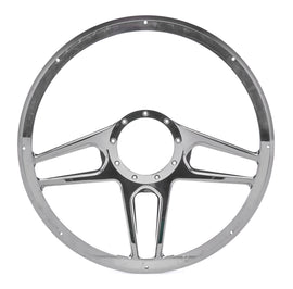 BILLET SPECIALTIES BC34051 Steering Wheel 1/2 Wrap 15.5in Tec 5 Black