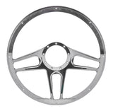 BILLET SPECIALTIES BC34051 Steering Wheel 1/2 Wrap 15.5in Tec 5 Black