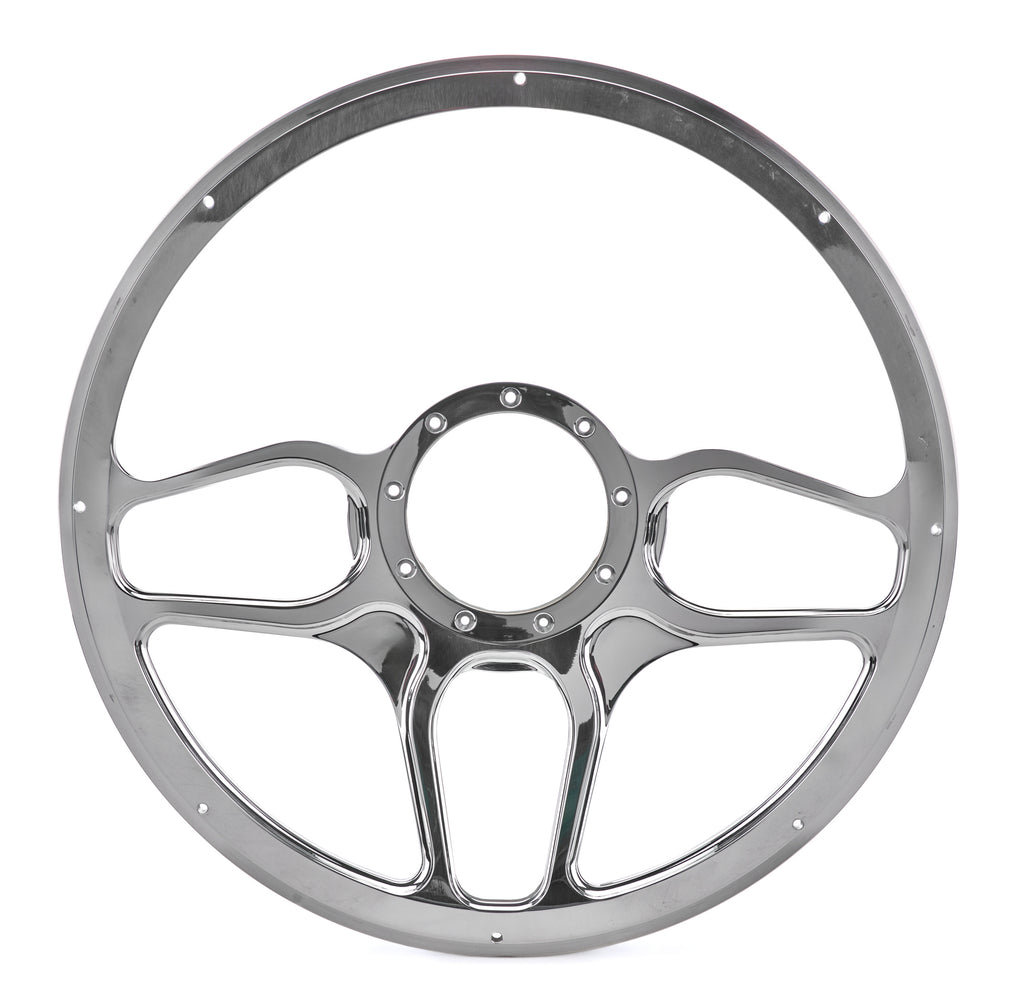 BILLET SPECIALTIES BC34102 Steering Wheel 1/2 Wrap 15.5in Win Lite Black