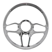 Load image into Gallery viewer, BILLET SPECIALTIES BC34102 Steering Wheel 1/2 Wrap 15.5in Win Lite Black