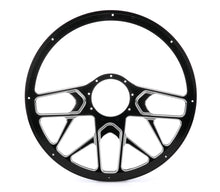 Load image into Gallery viewer, BILLET SPECIALTIES BC34107 Steering Wheel 1/2 Wrap 15.5in Redline Black