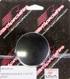 BILLET SPECIALTIES BLK20120 Breather Valve Cover 1-1/4in VC Hole Black