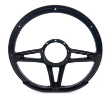 Load image into Gallery viewer, BILLET SPECIALTIES BLK29441 Steering Wheel 14in D-Shape Victory Black