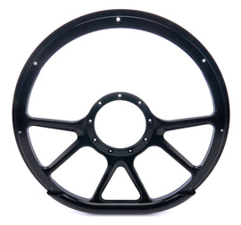 BILLET SPECIALTIES BLK29475 Steering Wheel 14in D-Sh ape Prism Black