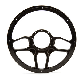BILLET SPECIALTIES BLK30102 Steering Wheel 1/2 Wrap Win Lite Black