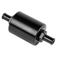 Load image into Gallery viewer, BILLET SPECIALTIES BLK42130 In Line Fuel Filter 3/8 in Barbed Black