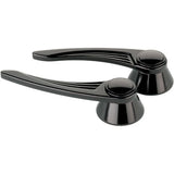 BILLET SPECIALTIES BLK45525 Black Door Handles Ball Milled GM/Ford 49-Up