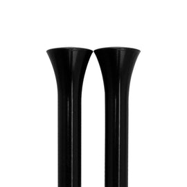 BILLET SPECIALTIES BLK45930 Door Lock Knobs Tri-Five Smooth Black Pair