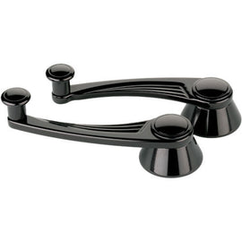 BILLET SPECIALTIES BLK46525 Black Window Crank Ball Milled GM/Ford 49-Up