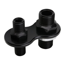 Load image into Gallery viewer, BILLET SPECIALTIES BLK66720 A/C Bulkhead 2-Port Black