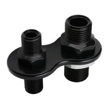 BILLET SPECIALTIES BLK66720 A/C Bulkhead 2-Port Black