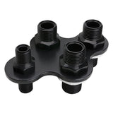 BILLET SPECIALTIES BLK66920 A/C & Heat Bulkhead 4-Port Black