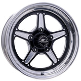 BILLET SPECIALTIES BRS23540F6122 Street Lite Black Wheel 15X4 2.25IN BS