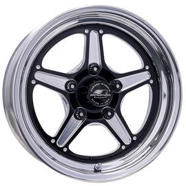 BILLET SPECIALTIES BRS23580L6155 Street Lite Black Wheel 15X8 5.5IN BS