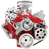 BILLET SPECIALTIES FM2111PC SBC LWP Serpentine Conversion KIt Black