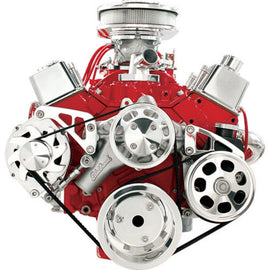 BILLET SPECIALTIES FM2121PC SBC LWP Serpentine Conversion KIt Polished