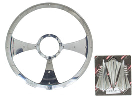 BILLET SPECIALTIES P34092 Stiletto - Profile Steering Wheel 15.5in