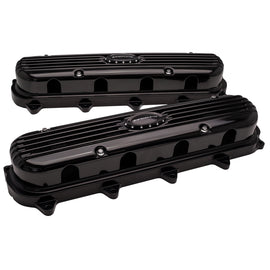 BILLET SPECIALTIES P95575 Valve Covers Gen V LT Ribbed Black