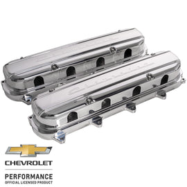 BILLET SPECIALTIES P95580 Valve Covers Gen V LT Chevrolet Script Pol.