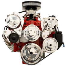 Load image into Gallery viewer, BILLET SPECIALTIES ST2320 Billet Specialties ST2320 Street Trac SBC Tec Style Polished 6-Rib Serpentine Pulley Kit